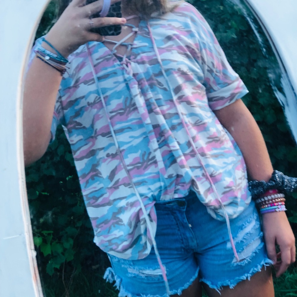 Umgee camouflage top